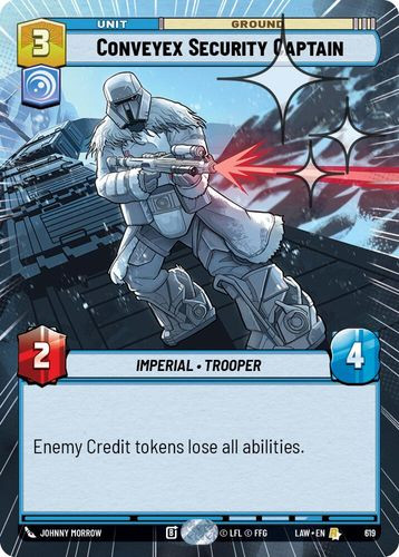 [07-LAW-EN-0619](R) Conveyex Security Captain (Hyperspace) (Foil)