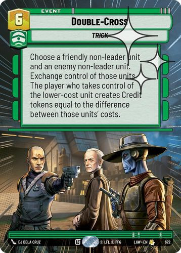 [07-LAW-EN-0672](R) Double-Cross (Hyperspace) (Foil)