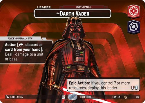 [07-LAW-EN-0777](C) Darth Vader - Unstoppable (Showcase) (Foil)