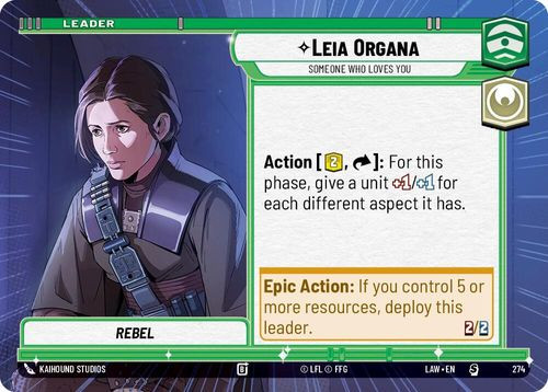 [07-LAW-EN-0274](S) Leia Organa - Someone Who Loves You (Hyperspace)