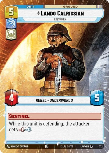 [07-LAW-EN-0372](S) Lando Calrissian - Eyes Open (Hyperspace)