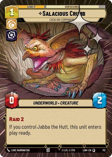 [07-LAW-EN-0712](S) Salacious Crumb - Cackling Companion (Hyperspace) (Foil)