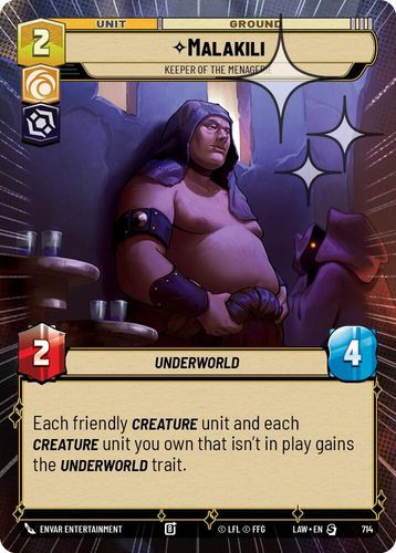 [07-LAW-EN-0714](S) Malakili - Keeper of the Menagerie (Hyperspace) (Foil)