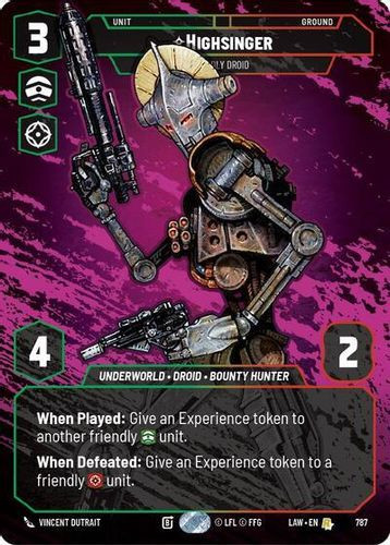 [07-LAW-EN-0787](R) Highsinger - Deadly Droid (Prestige)