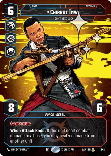 [07-LAW-EN-0842](R) Chirrut Imwe - I Don't Need Luck (Prestige) (Foil)