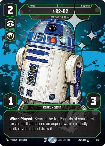[07-LAW-EN-0847](S) R2-D2 - Part of the Plan (Prestige) (Foil)