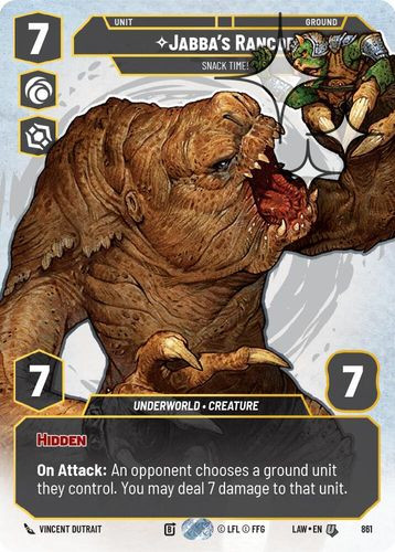 [07-LAW-EN-0861](U) Jabba's Rancor - Snack Time! (Prestige) (Foil)