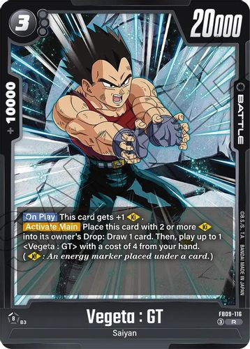 [FB09-116](R) Vegeta : GT (Foil)