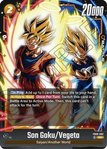 [FB09-082](SR) Son Goku/Vegeta (Foil)
