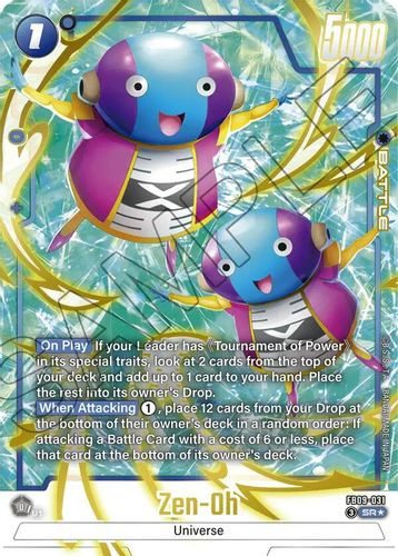 [FB09-031](SR) Zen-Oh (1 Star Alt Art) (Foil)