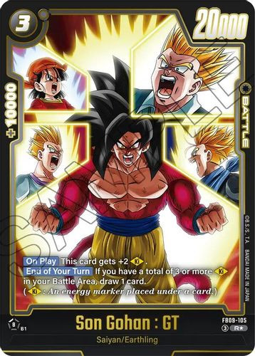 [FB09-105](R) Son Gohan : GT (1 Star Alt Art) (Foil)