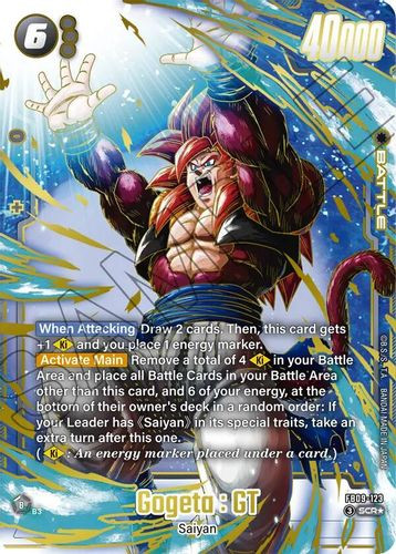 [FB09-123](SCR) Gogeta : GT (1 Star Alt Art) (Foil)