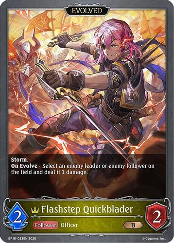 [BP16-033EN](B) Flashstep Quickblader (Evolved)