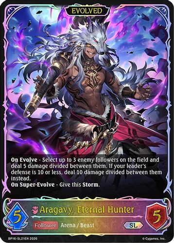 [BP16-SL21EN](SL) Aragavy, Eternal Hunter (Evolved) (Super Legendary)