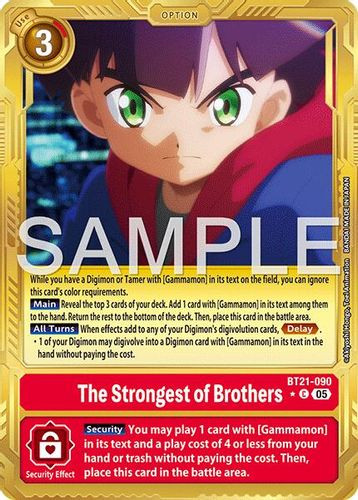 [BT21-090](C) The Strongest of Brothers (AD01 Reprint) (1 Star Gold Frame) (Foil)