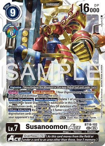 [BT18-102](SEC) Susanoomon ACE (AD01 Reprint) (Foil)