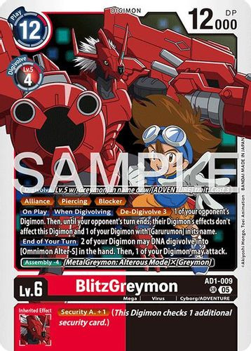 [AD01-009](SR) BlitzGreymon (Foil)