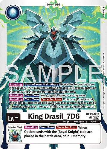[BT13-007](SR) King Drasil_7D6 (AD01 Reprint) (Foil)