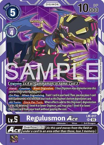 [LM-017](SR) Regulusmon ACE (AD01 Reprint) (Foil)
