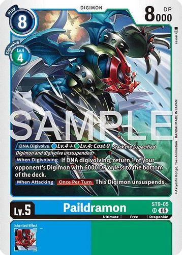 [ST09-05](SR) Paildramon (AD01 Reprint) (Foil)