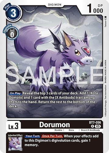 [BT07-056](R) Dorumon (AD01 Reprint) (Foil)