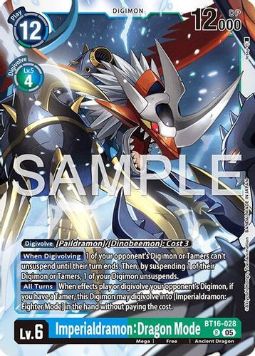[BT16-028](R) Imperialdramon: Dragon Mode (AD01 Reprint) (Foil)