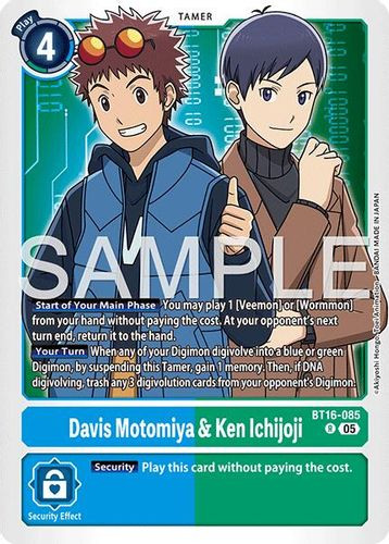 [BT16-085](R) Davis Motomiya & Ken Ichijoji (AD01 Reprint) (Foil)