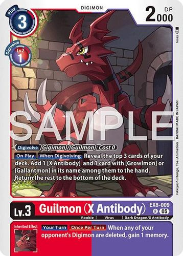 [EX08-009](R) Guilmon (X Antibody) (AD01 Reprint) (Foil)
