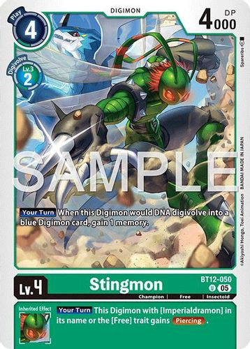 [BT12-050](U) Stingmon (AD01 Reprint) (Foil)