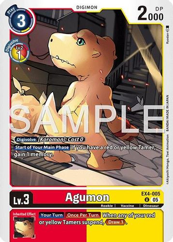 [EX04-005](U) Agumon (AD01 Reprint) (Foil)
