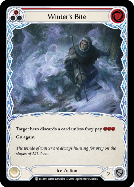 FAB05 ELE-169C Winter's Bite (Red) (Rainbow Foil) (1st ed)