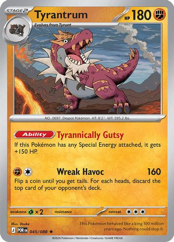 |ME03|[POR-045/088](R) Tyrantrum {Holo}