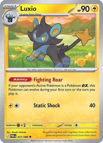 |ME03|[POR-027/088](UC) Luxio {Reverse Holo}