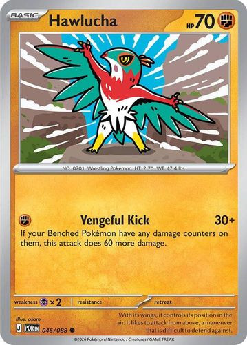 |ME03|[POR-046/088](C) Hawlucha {Reverse Holo}