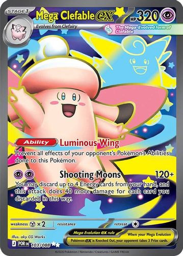 |ME03|[POR-103/088](SRR) Mega Clefable ex {Holo}