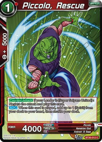 [BT30-012](C) Piccolo, Rescue