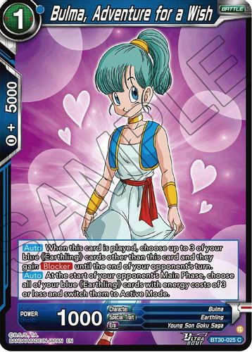 [BT30-025](C) Bulma, Adventure for a Wish