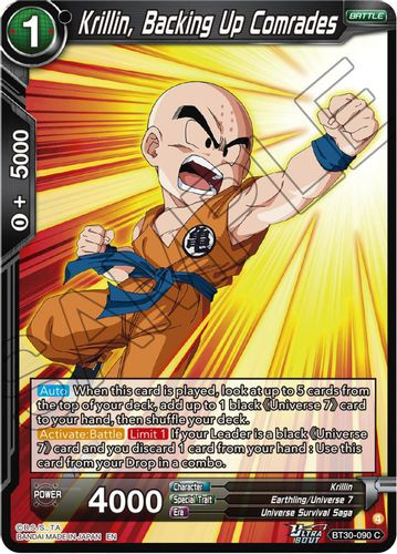 [BT30-090](C) Krillin, Backing Up Comrades