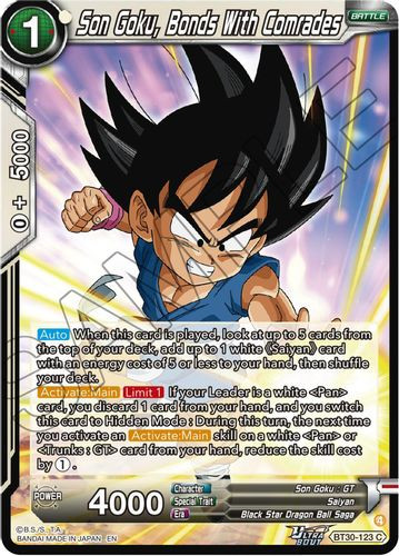 [BT30-123](C) Son Goku, Bonds With Comrades