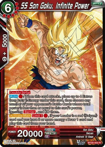 [BT30-003](R) SS Son Goku, Infinite Power (Foil)