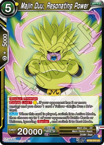 [BT30-075](UC) Majin Duu, Resonating Power (Foil)