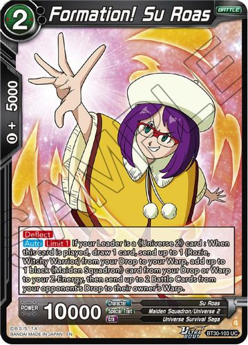 [BT30-103](UC) Formation! Su Roas (Foil)