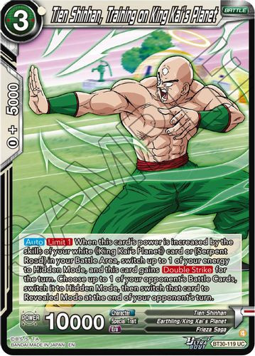 [BT30-119](UC) Tien Shinhan, Training on King Kai's Planet (Foil)