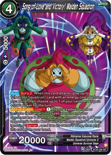 [BT30-096](SR) Song of Love and Victory! Maiden Squadron (Foil)