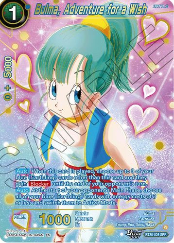 [BT30-025](SPR) Bulma, Adventure for a Wish (Foil)