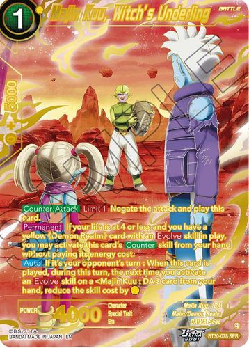[BT30-078](SPR) Majin Kuu, Witch's Underling (Foil)