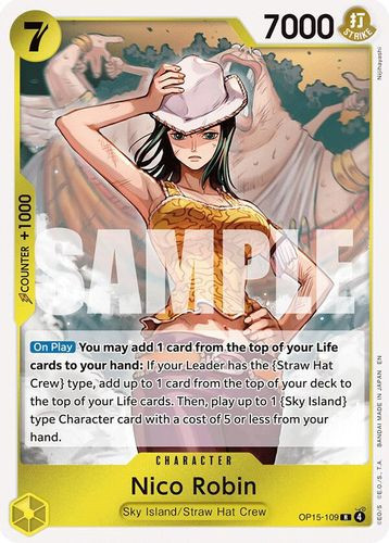 [OP15-109](R) Nico Robin (Foil)