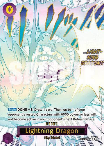 [OP15-077](R) Lightning Dragon (Alternate Art) (Foil)