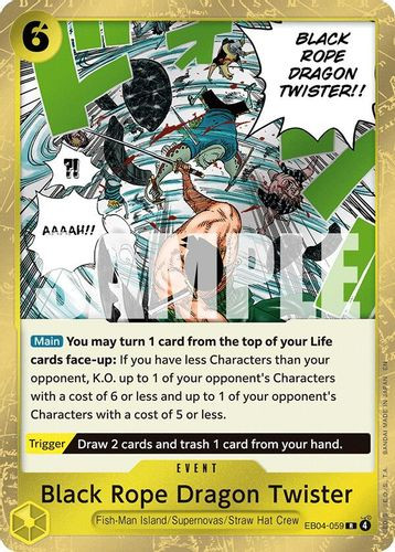 EB04-059R Black Rope Dragon Twister (Foil)