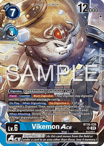 [BT16-026](SR) Vikemon ACE (Cyber Eden Release Event Participant)